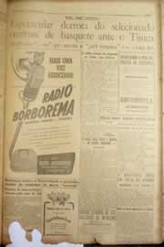 Página do jornal Correio do Ceará de janeiro de 1950