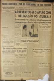 Página do jornal Correio do Ceará de janeiro de 1950