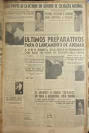 Página do jornal Correio do Ceará de janeiro de 1950