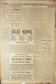 Página do jornal Correio do Ceará de janeiro de 1950