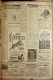 Página do jornal Correio do Ceará de janeiro de 1950