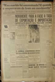 Página do jornal Correio do Ceará de janeiro de 1950