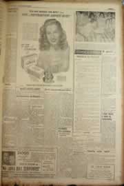 Página do jornal Correio do Ceará de janeiro de 1950