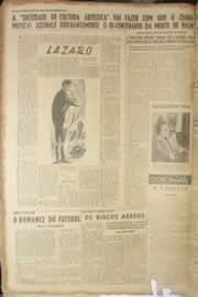 Página do jornal Correio do Ceará de janeiro de 1950