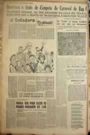 Página do jornal Correio do Ceará de fevereiro de 1950