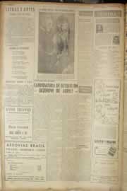 Página do jornal Correio do Ceará de fevereiro de 1950