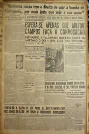 Página do jornal Correio do Ceará de fevereiro de 1950