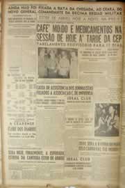 Página do jornal Correio do Ceará de fevereiro de 1950