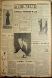 Página do jornal Correio do Ceará de fevereiro de 1950