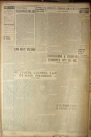 Página do jornal Correio do Ceará de fevereiro de 1950