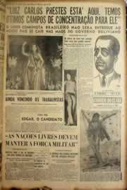 Página do jornal Correio do Ceará de fevereiro de 1950