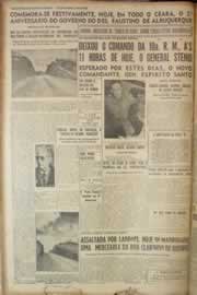 Página do jornal Correio do Ceará de março de 1950