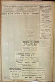 Página do jornal Correio do Ceará de março de 1950