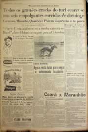 Página do jornal Correio do Ceará de março de 1950