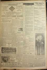 Página do jornal Correio do Ceará de março de 1950