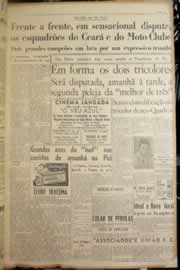 Página do jornal Correio do Ceará de março de 1950