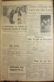 Página do jornal Correio do Ceará de março de 1950