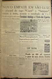 Página do jornal Correio do Ceará de março de 1950