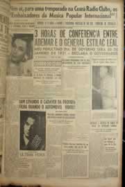 Página do jornal Correio do Ceará de março de 1950