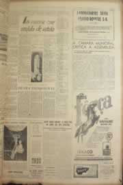 Página do jornal Correio do Ceará de março de 1950