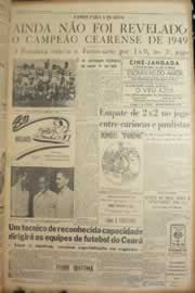 Página do jornal Correio do Ceará de março de 1950