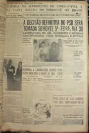 Página do jornal Correio do Ceará de março de 1950