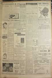 Página do jornal Correio do Ceará de março de 1950
