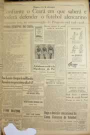 Página do jornal Correio do Ceará de abril de 1950