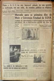 Página do jornal Correio do Ceará de abril de 1950