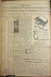 Página do jornal Correio do Ceará de abril de 1950