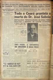 Página do jornal Correio do Ceará de abril de 1950