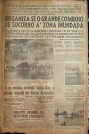 Página do jornal Correio do Ceará de maio de 1950