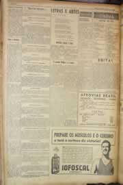 Página do jornal Correio do Ceará de maio de 1950