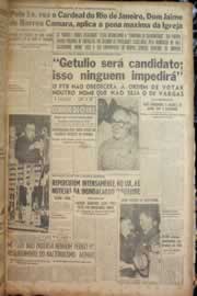 Página do jornal Correio do Ceará de maio de 1950