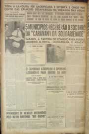 Página do jornal Correio do Ceará de maio de 1950