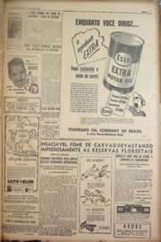 Página do jornal Correio do Ceará de maio de 1950