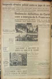 Página do jornal Correio do Ceará de maio de 1950