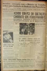 Página do jornal Correio do Ceará de maio de 1950