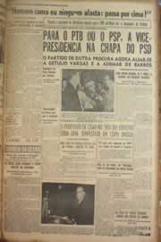 Página do jornal Correio do Ceará de maio de 1950