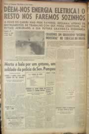 Página do jornal Correio do Ceará de maio de 1950