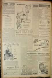 Página do jornal Correio do Ceará de maio de 1950