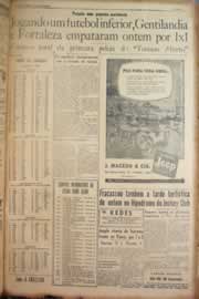 Página do jornal Correio do Ceará de maio de 1950