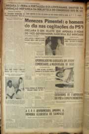 Página do jornal Correio do Ceará de maio de 1950