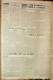 Página do jornal Correio do Ceará de maio de 1950