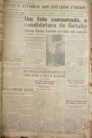 Página do jornal Correio do Ceará de maio de 1950