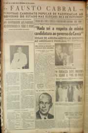 Página do jornal Correio do Ceará de maio de 1950