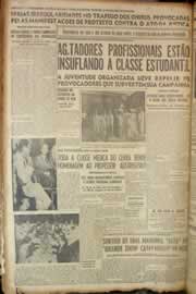 Página do jornal Correio do Ceará de maio de 1950
