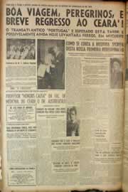 Página do jornal Correio do Ceará de junho de 1950