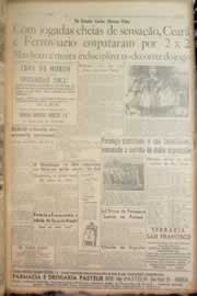 Página do jornal Correio do Ceará de junho de 1950