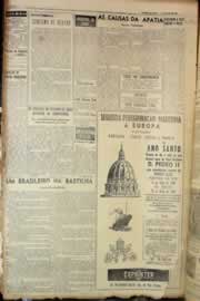 Página do jornal Correio do Ceará de junho de 1950